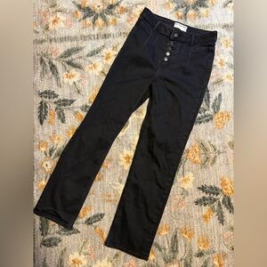 Free People We The Free Aura High Rise Slim Cigarette Jeans Womens Size 26 Black
